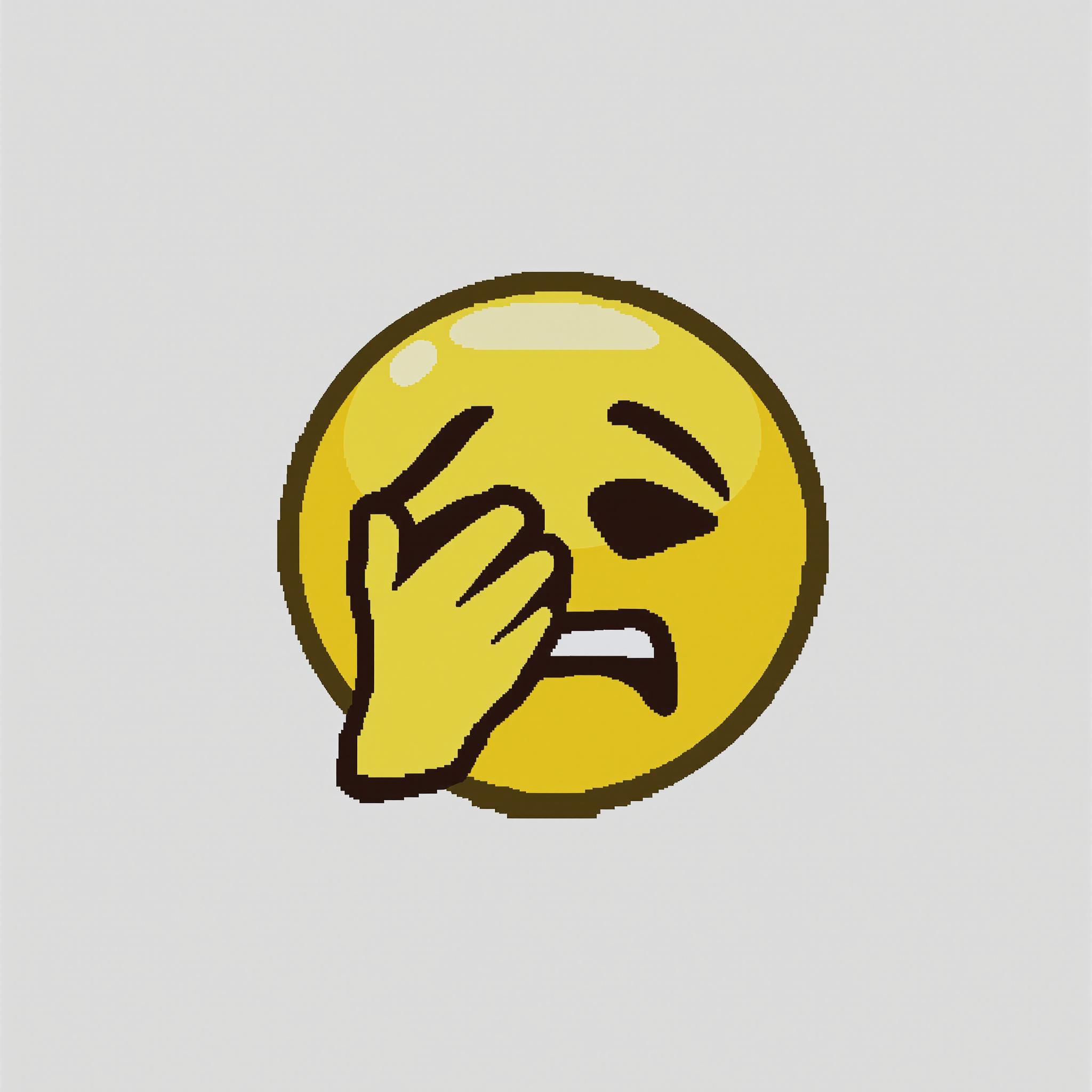 Custom facepalm emoji generated by AI
